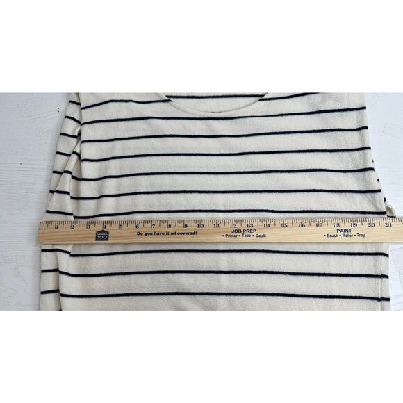 Anthropologie Daily Practice White Sleeveless Dress Black Striped Casual XL - Picture 8 of 8
